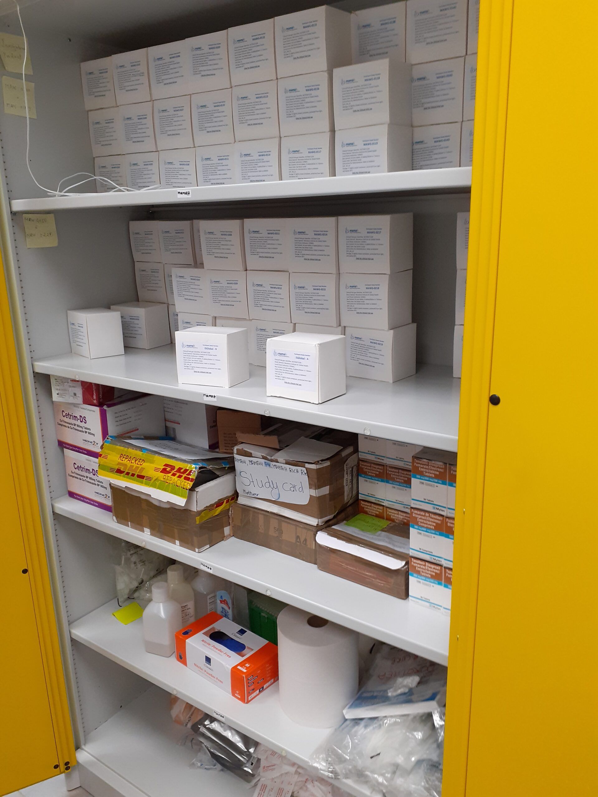 Progress arrival of materials